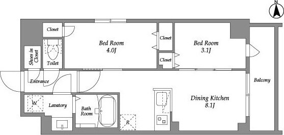 ザ・グラヴィティ新宿の物件間取画像