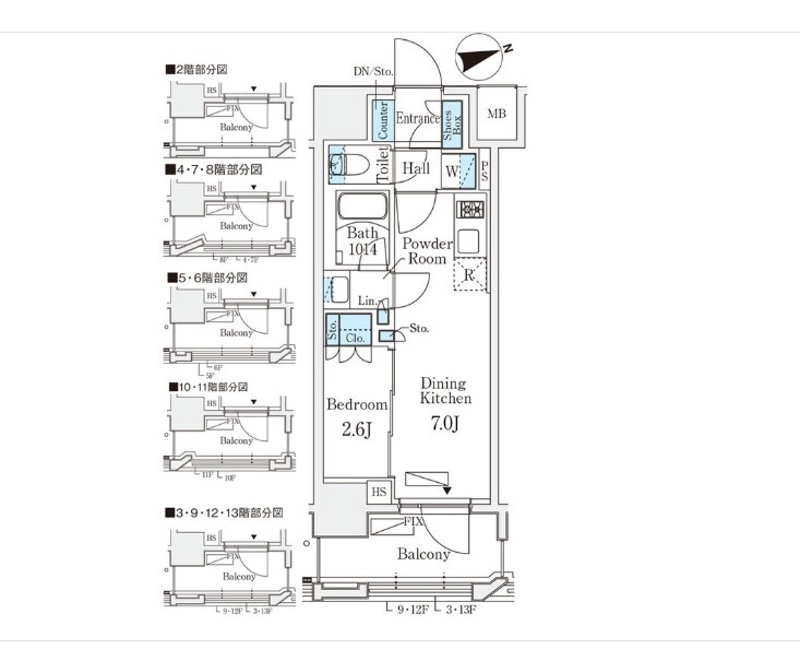 リビオメゾン御茶ノ水ＥＡＳＴの物件間取画像