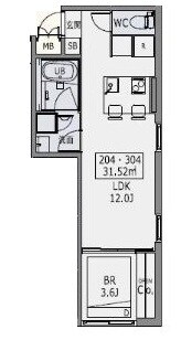 Ｈｅｕｒｅｕｘ中野若宮の物件間取画像
