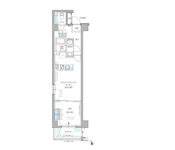 パークアクシス文京本郷の物件間取画像