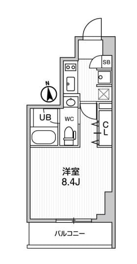 東池袋駅 徒歩3分 8階の物件間取画像