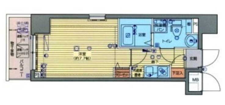 不動前駅 徒歩4分 3階の物件間取画像