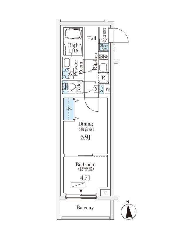 新桜台駅 徒歩6分 2階の物件間取画像