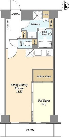 下落合駅 徒歩6分 1階の物件間取画像