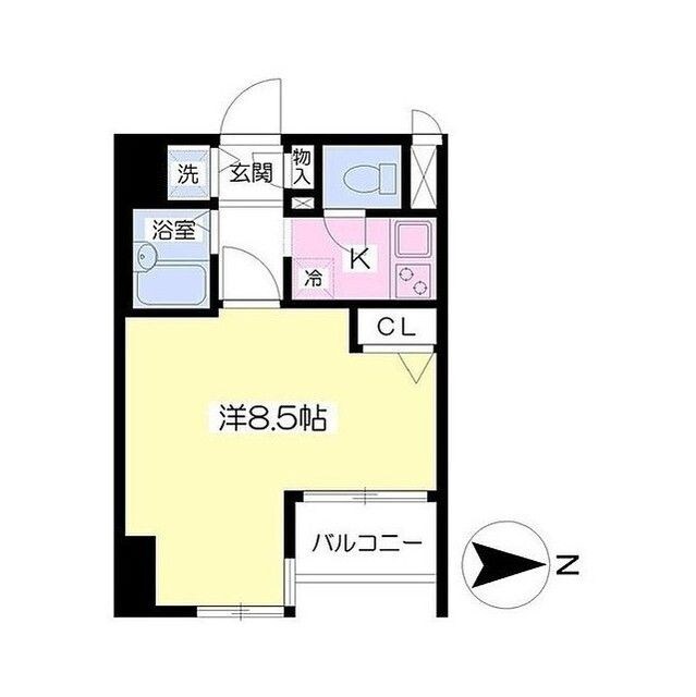 錦糸町駅 徒歩5分 2階の物件間取画像