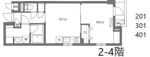 ワーフときわ台の物件間取画像