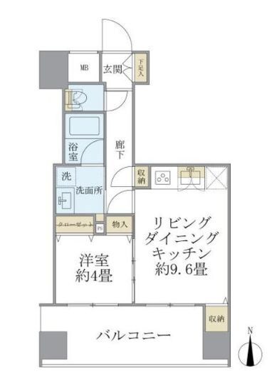 東長崎駅 徒歩1分 5階の物件間取画像
