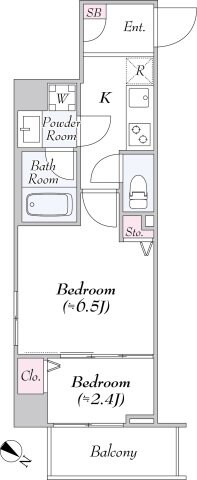 大山駅 徒歩7分 2階の物件間取画像