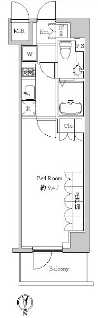 スペーシア住吉の物件間取画像