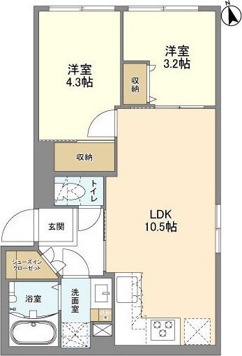 ウェルスクエア新宿戸山の物件間取画像