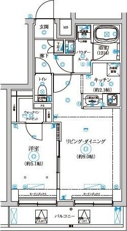 中野富士見町駅 徒歩9分 4階の物件間取画像