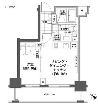 パークハビオ人形町の物件間取画像