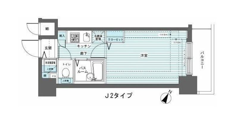 三田駅 徒歩7分 4階の物件間取画像