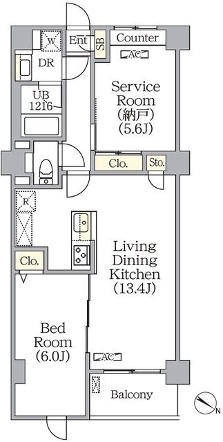 プライムガーデン赤塚の物件間取画像