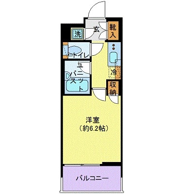 パレステュディオ芝浦Cityの物件間取画像