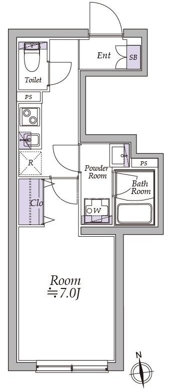 高円寺駅 徒歩8分 4階の物件間取画像