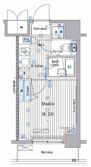 大塚駅 徒歩4分 11階の物件間取画像