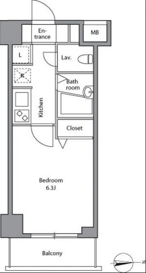 レジディア上落合の物件間取画像