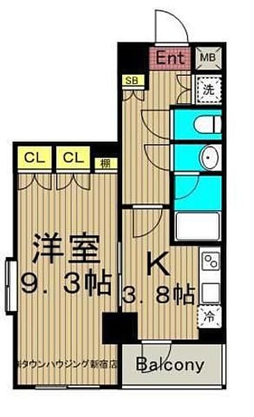 パレステュディオ新宿パークサイドの物件間取画像