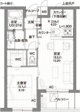 東新宿駅 徒歩3分 4階の物件間取画像