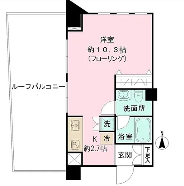 AXIS若松町の物件間取画像