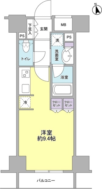 コンフォリア新宿御苑Ⅱの物件間取画像