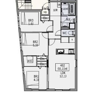 Ｈｅｕｒｅｕｘ中野若宮の物件間取画像