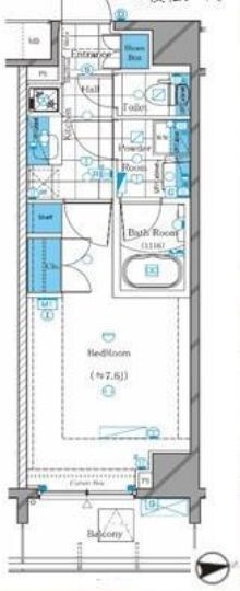江戸川橋駅 徒歩9分 7階の物件間取画像