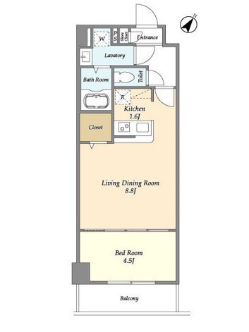 ときわ台駅 徒歩6分 8階の物件間取画像