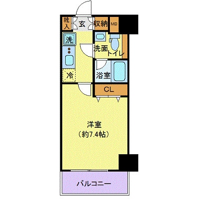 プレール・ドゥーク木場駅前の物件間取画像