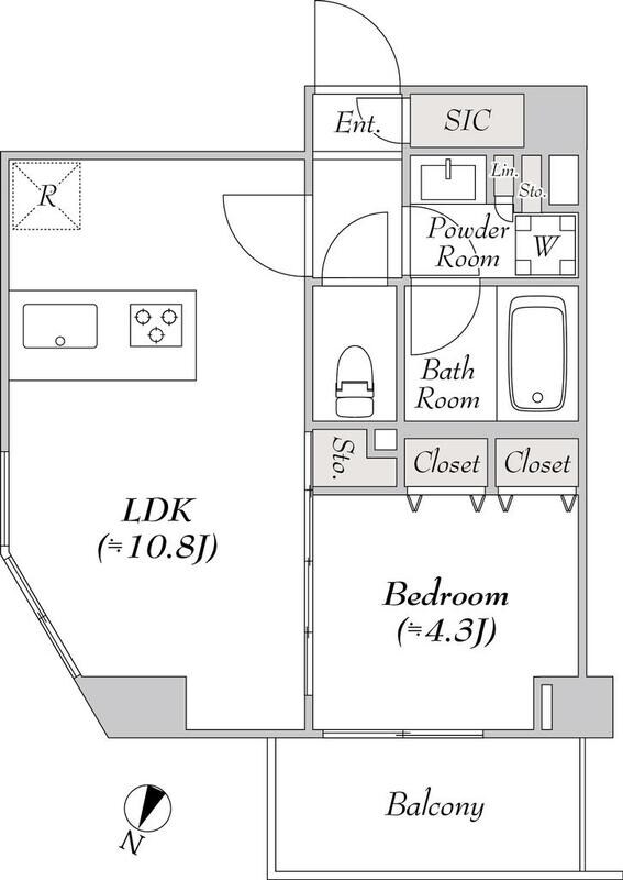 ルミーク本町ウエストの物件間取画像