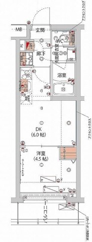 ハーモニーレジデンス新宿　THE　NORTHの物件間取画像