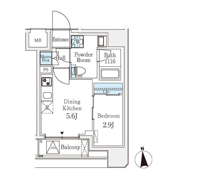 クラリティア文京湯島の物件間取画像
