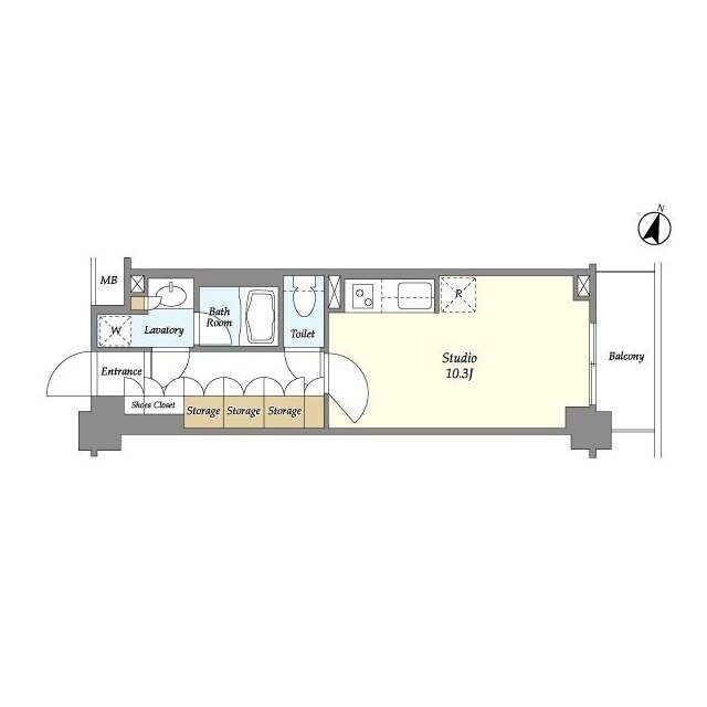 ＢＬＥＳＳ中野弥生町の物件間取画像