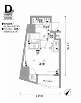 大塚駅 徒歩5分 5階の物件間取画像
