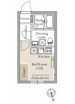 千駄木駅 徒歩4分 4階の物件間取画像