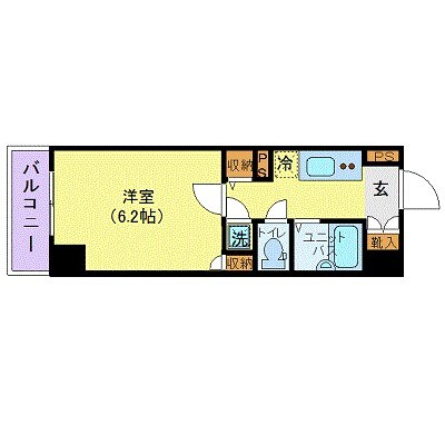 湯島駅 徒歩1分 7階の物件間取画像