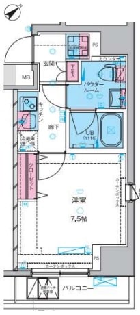 中井駅 徒歩9分 4階の物件間取画像