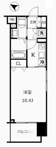 板橋本町駅 徒歩6分 5階の物件間取画像