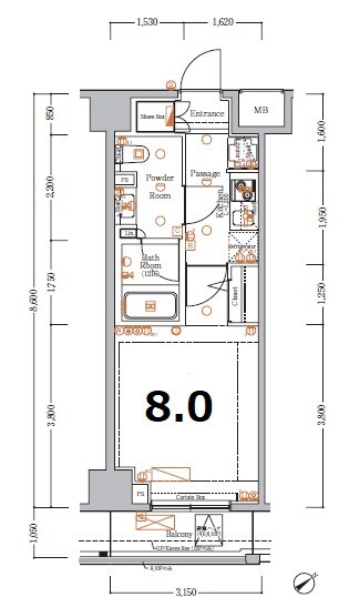 ときわ台駅 徒歩1分 3階の物件間取画像