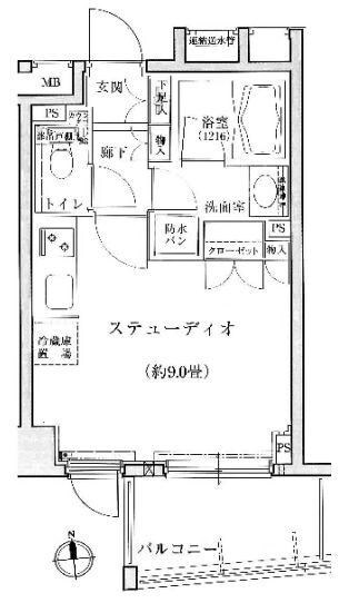 水道橋駅 徒歩2分 11階の物件間取画像