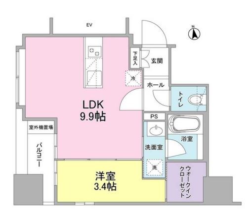 リバーレ東新宿の物件間取画像