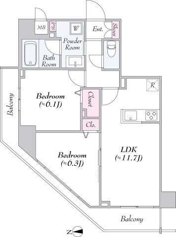 URBANLINKときわ台の物件間取画像