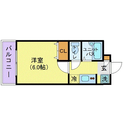 スカイコート馬込の物件間取画像