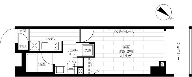 グランドコンシェルジュ日本橋の物件間取画像