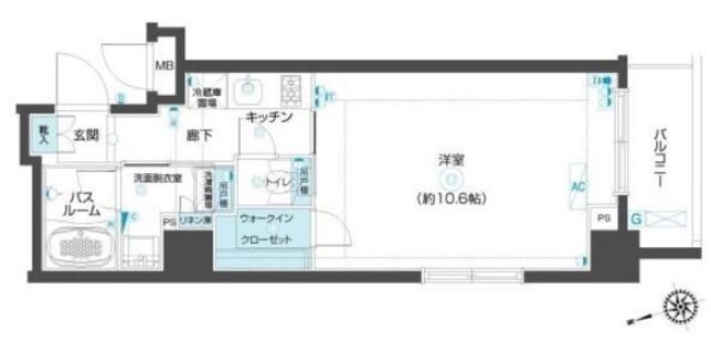 フェニックス新宿夏目坂の物件間取画像