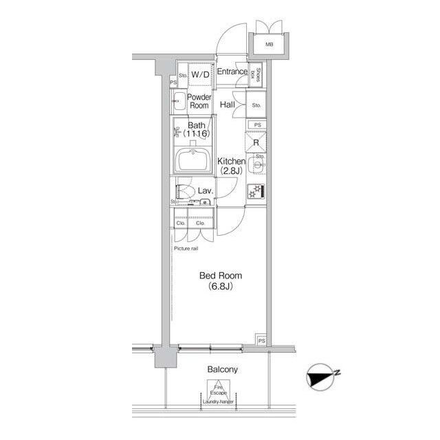 東新宿駅 徒歩3分 2階の物件間取画像