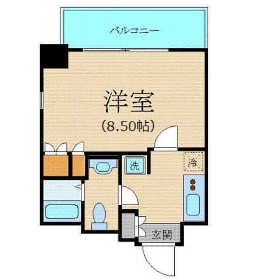 プラーズタワー東新宿ビルの物件間取画像
