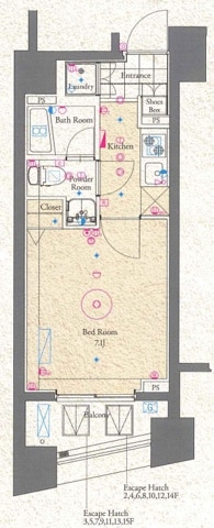 グランドヴィラ東大井の物件間取画像