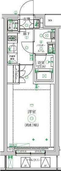 セジョリ中野新橋レジデンスの物件間取画像